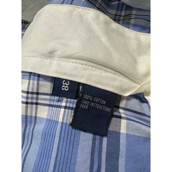 Polo Ralph Lauren Golf Plaid Shorts Blue Size 38 Cotton Preppy - Picture 4 of 10